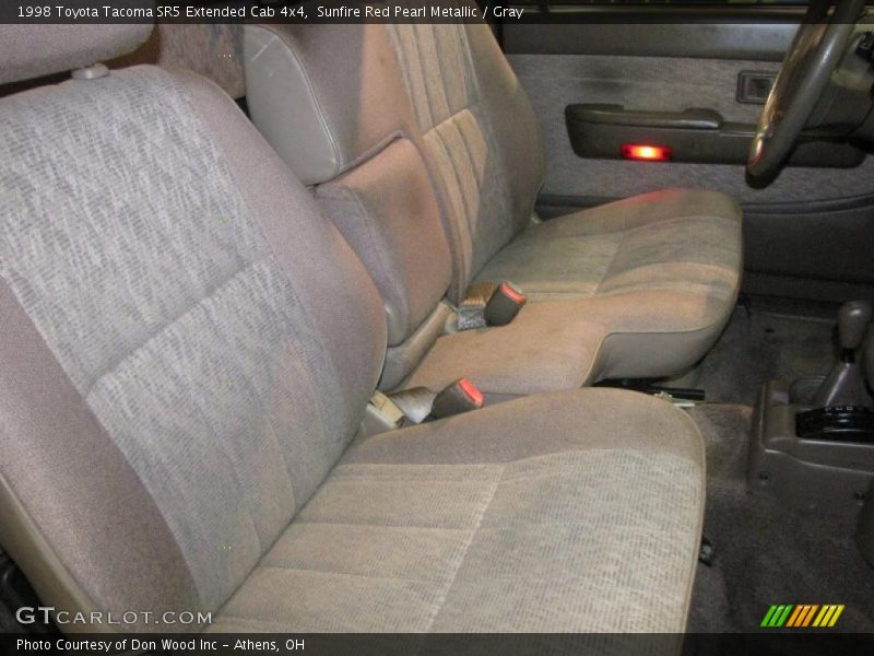 Sunfire Red Pearl Metallic / Gray 1998 Toyota Tacoma SR5 Extended Cab 4x4