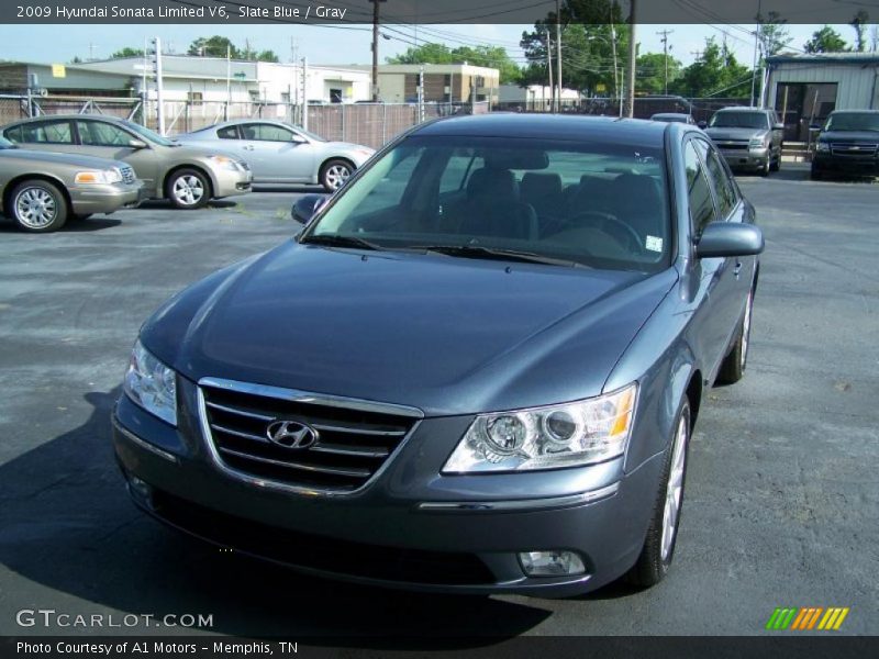 Slate Blue / Gray 2009 Hyundai Sonata Limited V6