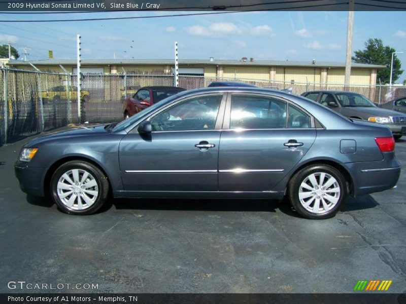 Slate Blue / Gray 2009 Hyundai Sonata Limited V6