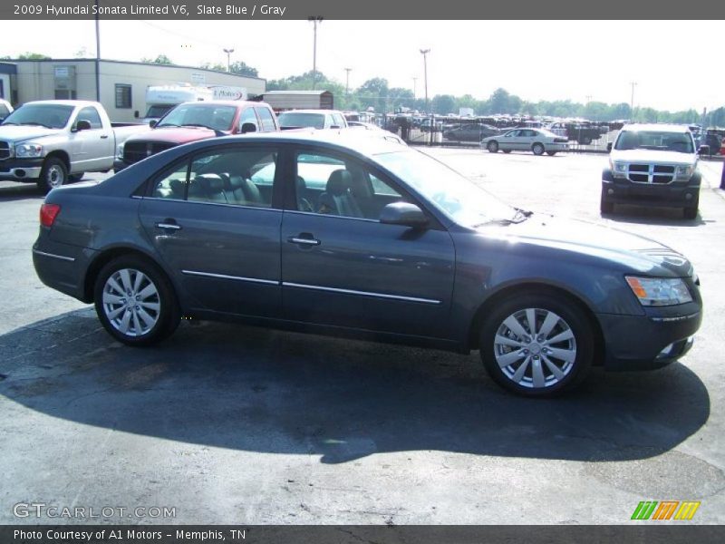 Slate Blue / Gray 2009 Hyundai Sonata Limited V6