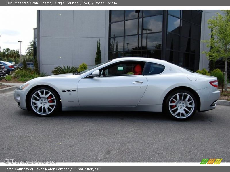 Grigio Touring (Silver) / Rosso Corallo 2009 Maserati GranTurismo