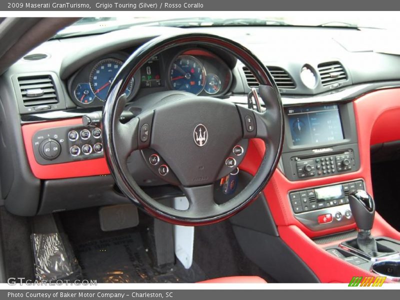 Grigio Touring (Silver) / Rosso Corallo 2009 Maserati GranTurismo