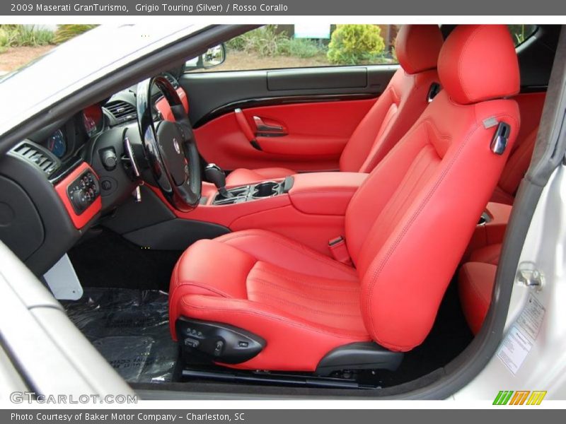 Grigio Touring (Silver) / Rosso Corallo 2009 Maserati GranTurismo