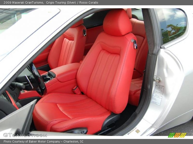 Grigio Touring (Silver) / Rosso Corallo 2009 Maserati GranTurismo