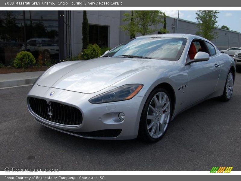 Grigio Touring (Silver) / Rosso Corallo 2009 Maserati GranTurismo