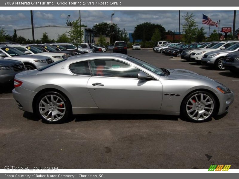 Grigio Touring (Silver) / Rosso Corallo 2009 Maserati GranTurismo