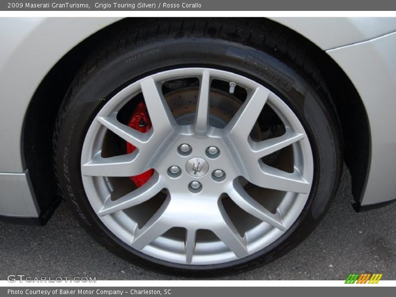 Grigio Touring (Silver) / Rosso Corallo 2009 Maserati GranTurismo