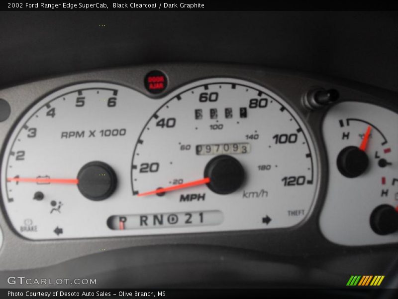 Black Clearcoat / Dark Graphite 2002 Ford Ranger Edge SuperCab