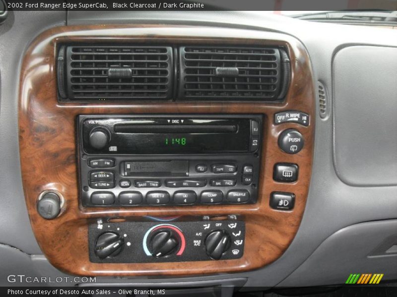 Black Clearcoat / Dark Graphite 2002 Ford Ranger Edge SuperCab