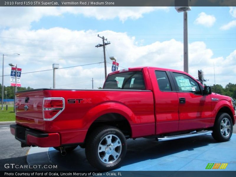 Vermillion Red / Medium Stone 2010 Ford F150 STX SuperCab