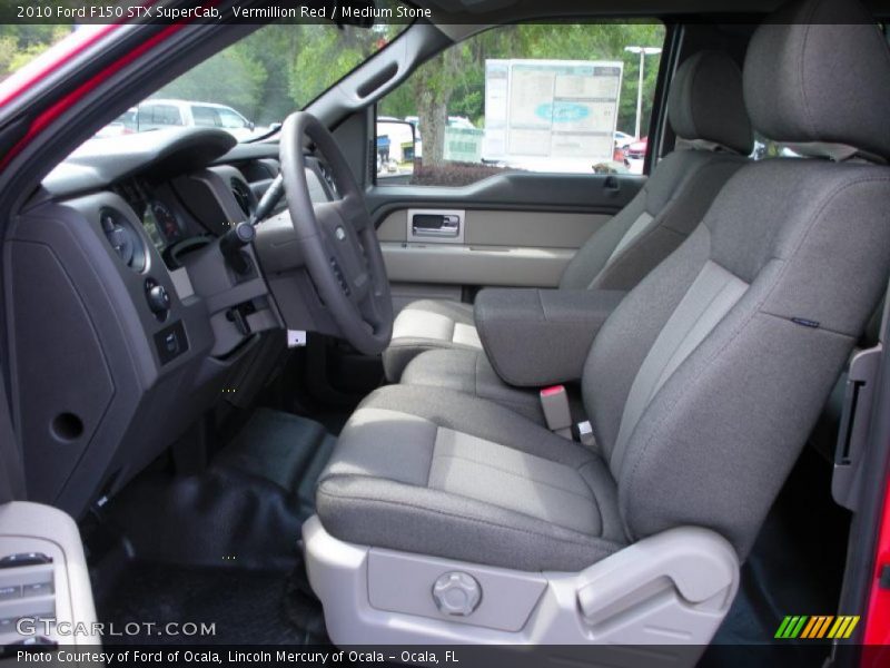 Vermillion Red / Medium Stone 2010 Ford F150 STX SuperCab
