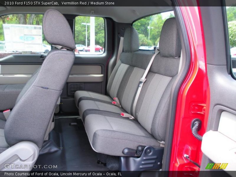 Vermillion Red / Medium Stone 2010 Ford F150 STX SuperCab
