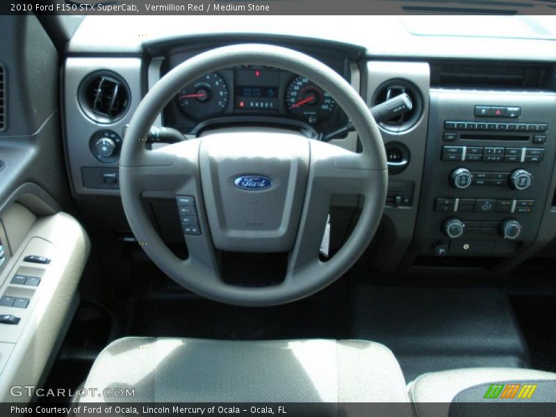 Vermillion Red / Medium Stone 2010 Ford F150 STX SuperCab