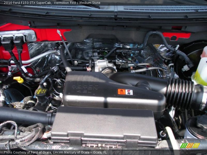 Vermillion Red / Medium Stone 2010 Ford F150 STX SuperCab