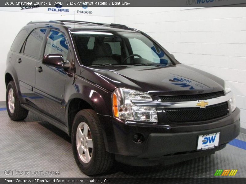 Black Amethyst Metallic / Light Gray 2006 Chevrolet Equinox LT AWD