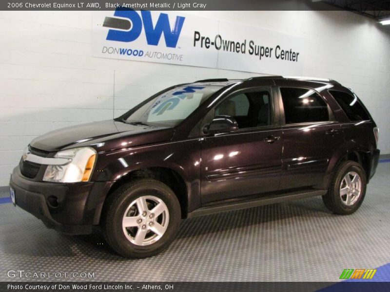 Black Amethyst Metallic / Light Gray 2006 Chevrolet Equinox LT AWD