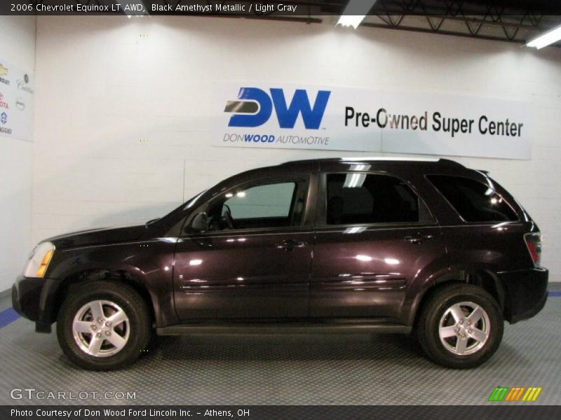 Black Amethyst Metallic / Light Gray 2006 Chevrolet Equinox LT AWD