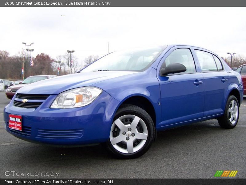 Blue Flash Metallic / Gray 2008 Chevrolet Cobalt LS Sedan