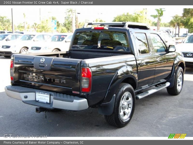 Super Black / Charcoal 2002 Nissan Frontier SC Crew Cab 4x4