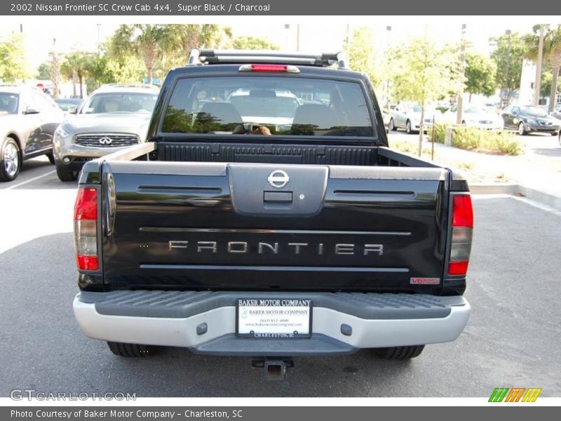 Super Black / Charcoal 2002 Nissan Frontier SC Crew Cab 4x4