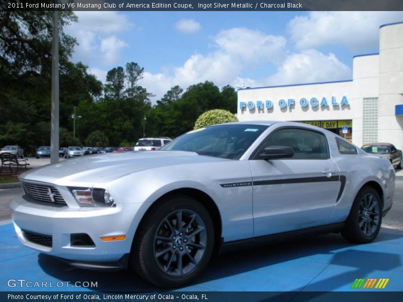 Ingot Silver Metallic / Charcoal Black 2011 Ford Mustang V6 Mustang Club of America Edition Coupe