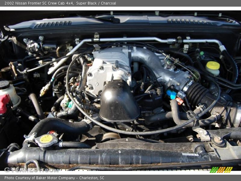 Super Black / Charcoal 2002 Nissan Frontier SC Crew Cab 4x4