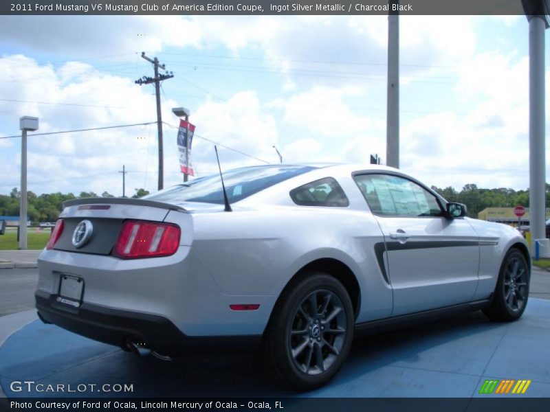 Ingot Silver Metallic / Charcoal Black 2011 Ford Mustang V6 Mustang Club of America Edition Coupe