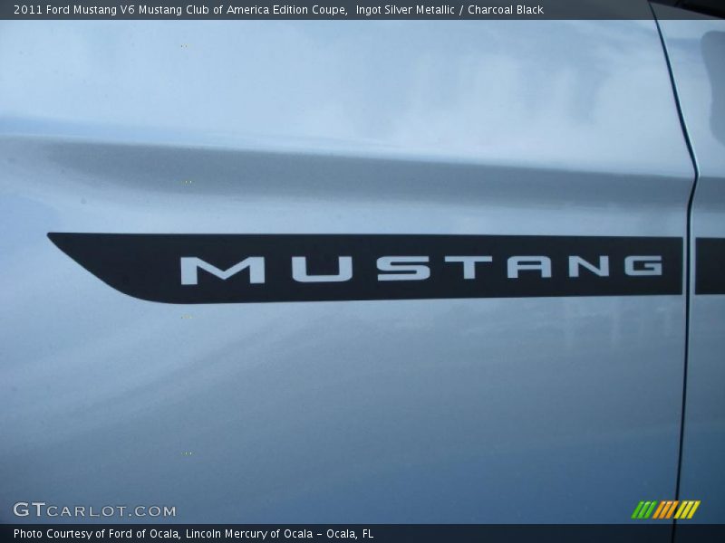 Ingot Silver Metallic / Charcoal Black 2011 Ford Mustang V6 Mustang Club of America Edition Coupe
