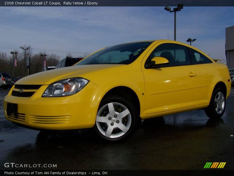 Rally Yellow / Ebony 2008 Chevrolet Cobalt LT Coupe