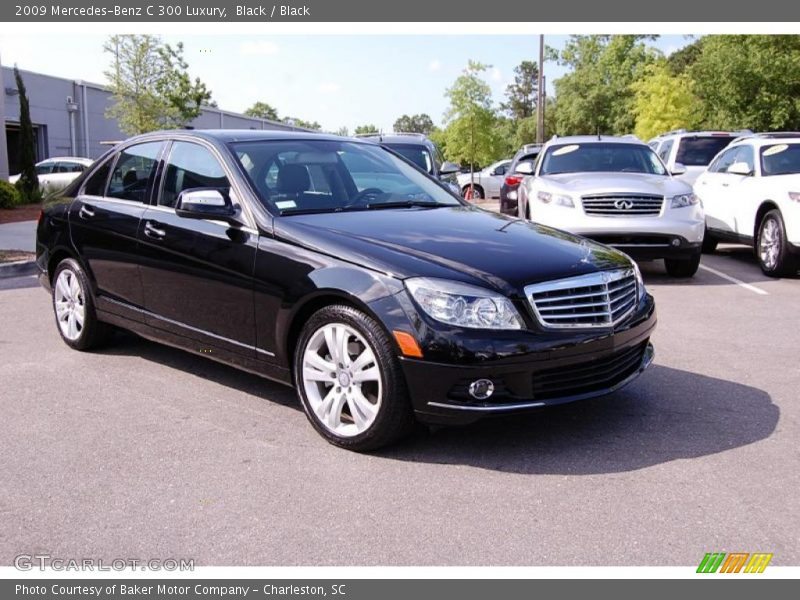Black / Black 2009 Mercedes-Benz C 300 Luxury