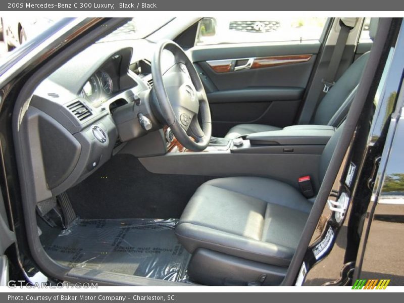 Black / Black 2009 Mercedes-Benz C 300 Luxury