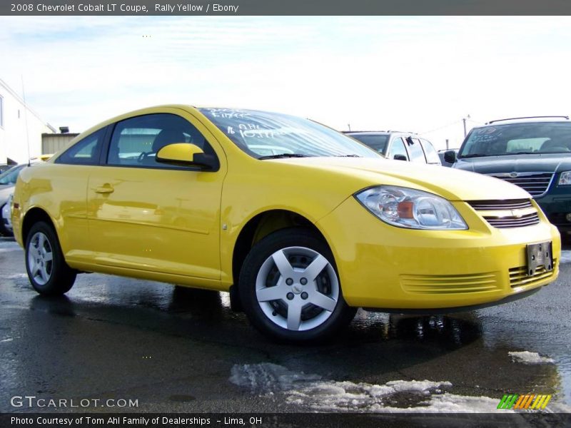 Rally Yellow / Ebony 2008 Chevrolet Cobalt LT Coupe