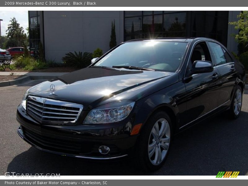 Black / Black 2009 Mercedes-Benz C 300 Luxury