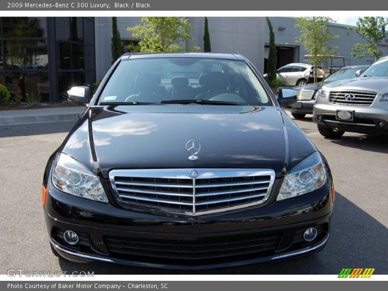 Black / Black 2009 Mercedes-Benz C 300 Luxury