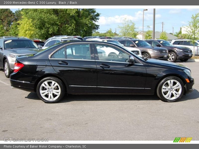Black / Black 2009 Mercedes-Benz C 300 Luxury