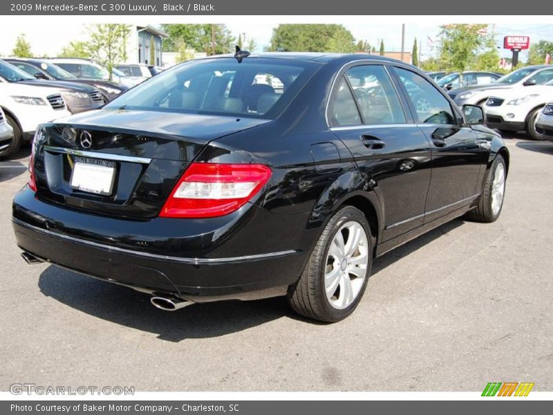 Black / Black 2009 Mercedes-Benz C 300 Luxury