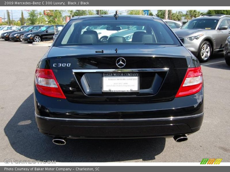 Black / Black 2009 Mercedes-Benz C 300 Luxury