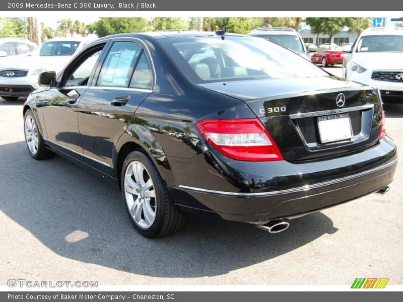 Black / Black 2009 Mercedes-Benz C 300 Luxury