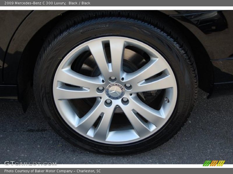 Black / Black 2009 Mercedes-Benz C 300 Luxury