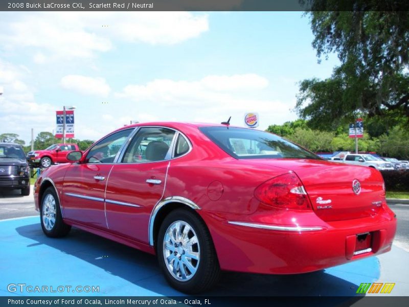 Scarlett Red / Neutral 2008 Buick LaCrosse CXL