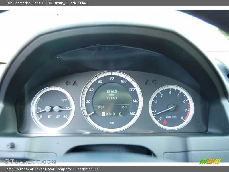 Black / Black 2009 Mercedes-Benz C 300 Luxury