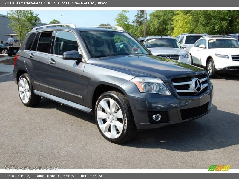 Steel Grey Metallic / Black 2010 Mercedes-Benz GLK 350