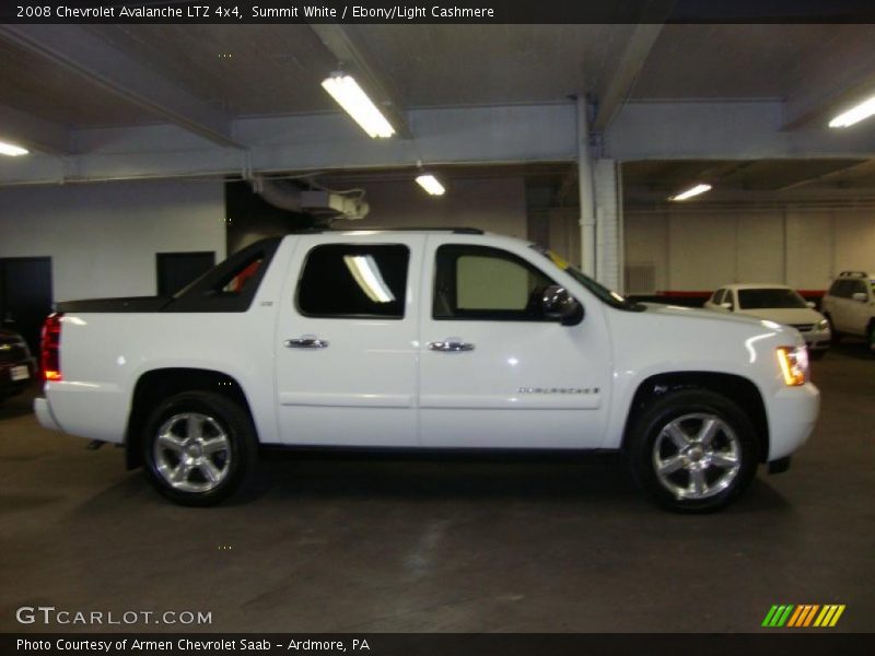 Summit White / Ebony/Light Cashmere 2008 Chevrolet Avalanche LTZ 4x4