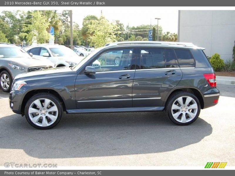 Steel Grey Metallic / Black 2010 Mercedes-Benz GLK 350