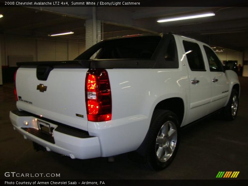 Summit White / Ebony/Light Cashmere 2008 Chevrolet Avalanche LTZ 4x4