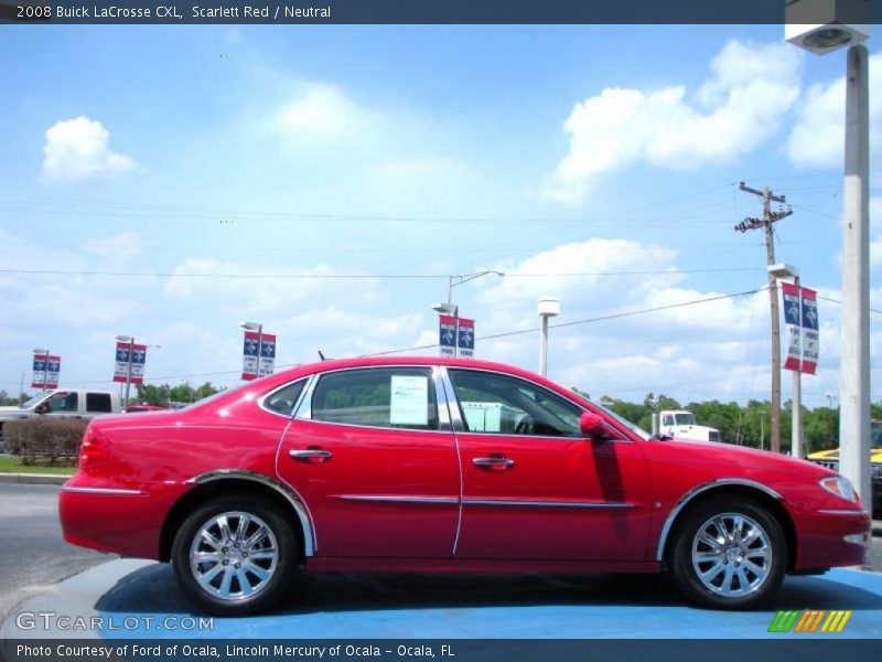 Scarlett Red / Neutral 2008 Buick LaCrosse CXL