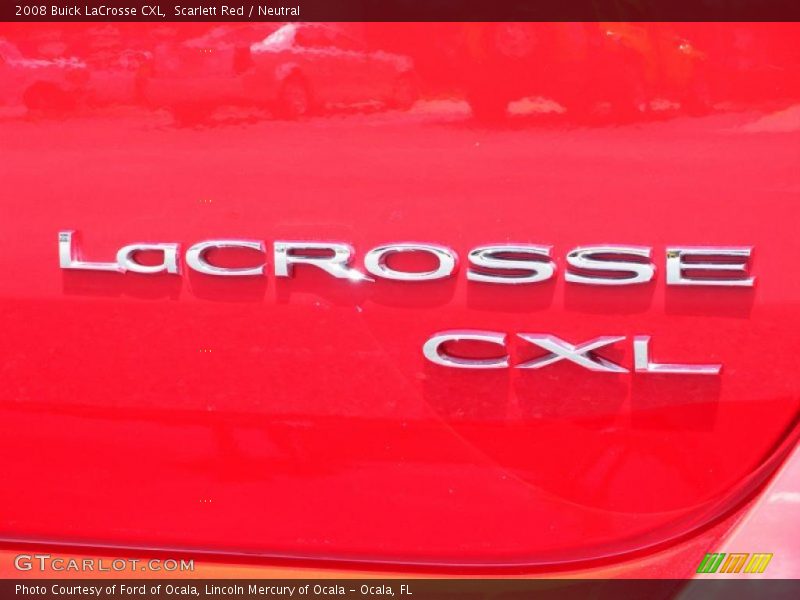 Scarlett Red / Neutral 2008 Buick LaCrosse CXL