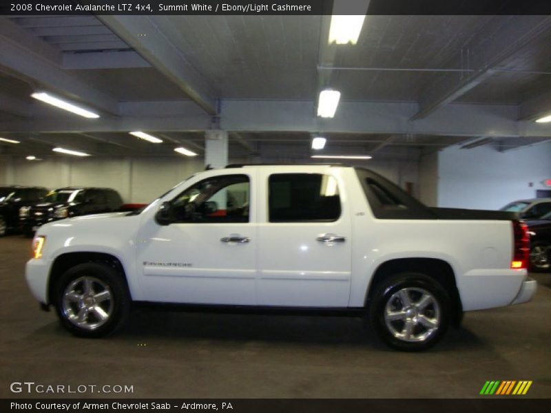Summit White / Ebony/Light Cashmere 2008 Chevrolet Avalanche LTZ 4x4