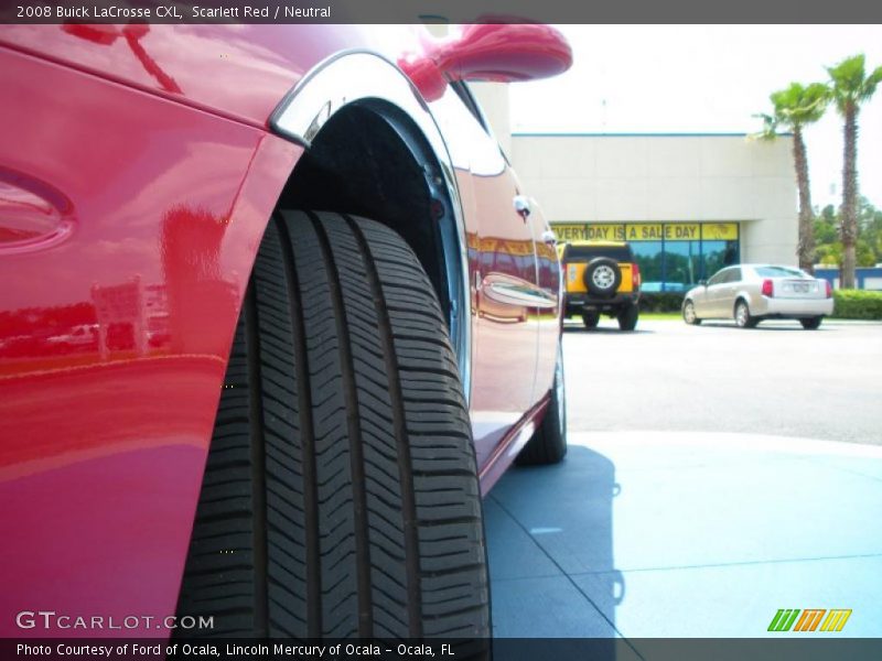 Scarlett Red / Neutral 2008 Buick LaCrosse CXL