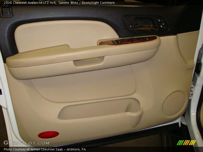 Summit White / Ebony/Light Cashmere 2008 Chevrolet Avalanche LTZ 4x4